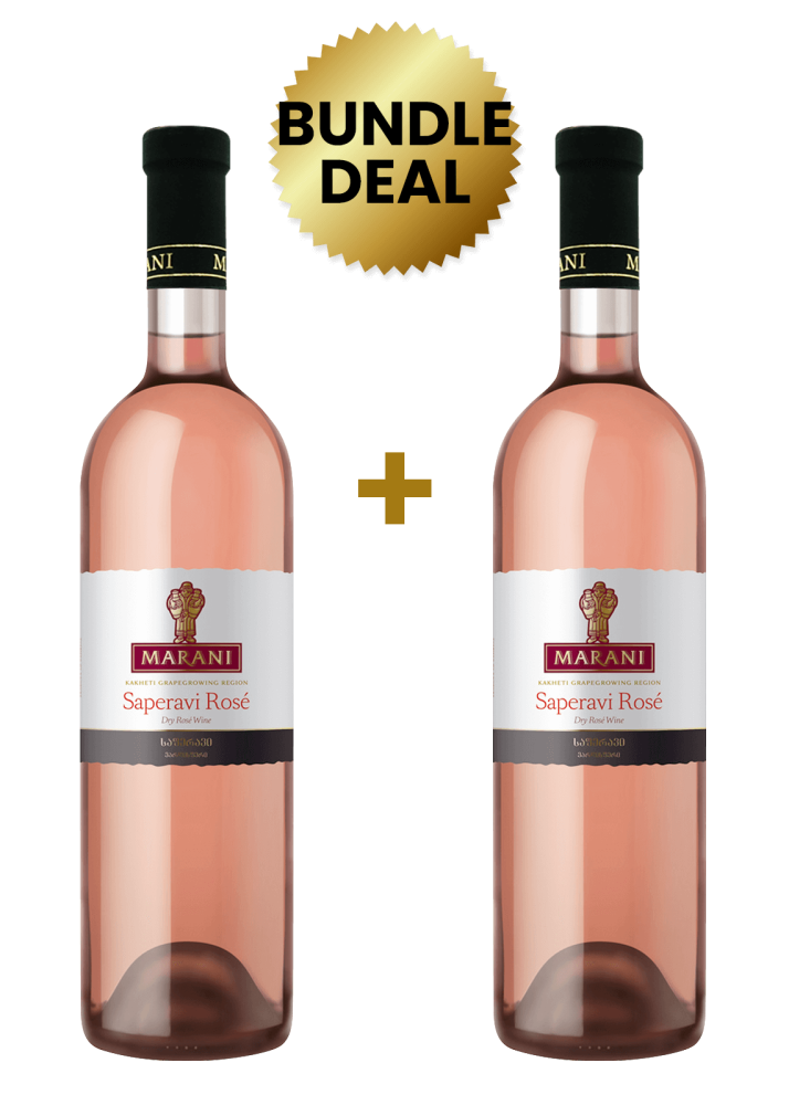 2 Btls Marani Saperavi Rose 75Cl Promo