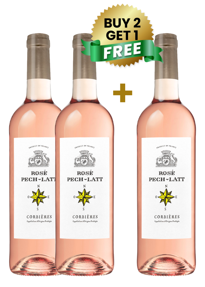 Pech-Latt Rose Corbieres  75 Cl (Buy 2 Get 1 Free)