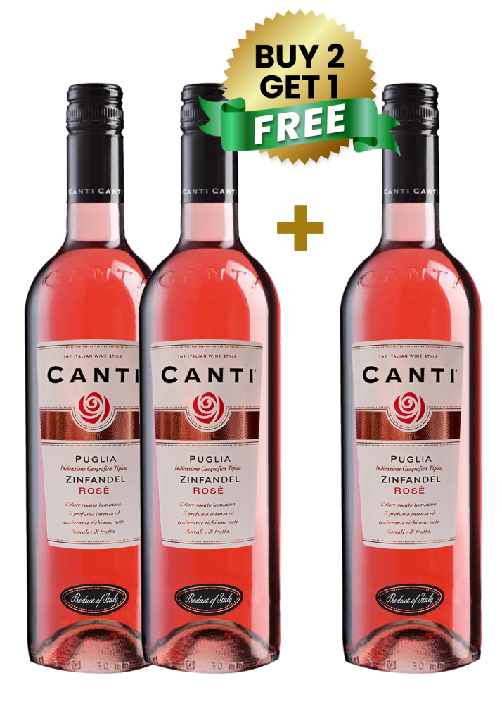 Canti Puglia Igt Zinfandel  Rose 75Cl (Buy 2 Get 1 Free)