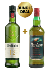 1 Btl Glenfiddich 12YO 1L + 1 Btl Parkers Finest Blended Scotch Whisky 1Lt