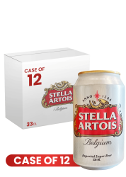 Stella Artois Can 33CL X 12 Case