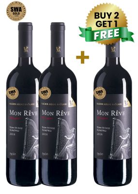 Lucien Arkas Baglari Mon Reve Okuzgozu Dry Red 75cl (Buy 2 Get 1 Free)