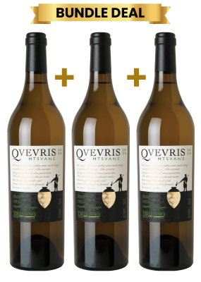 3 Btls Tbilvino Qvevris Mtsvane Dry White 75Cl Promo