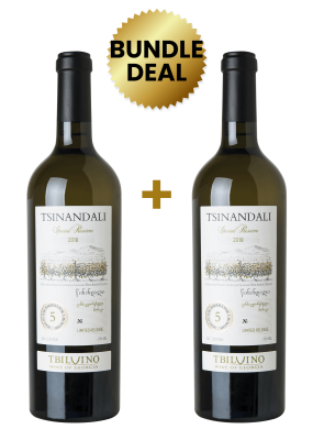 2 Btls Tbilvino Tsinandali Special Reserve Dry White 75Cl Promo