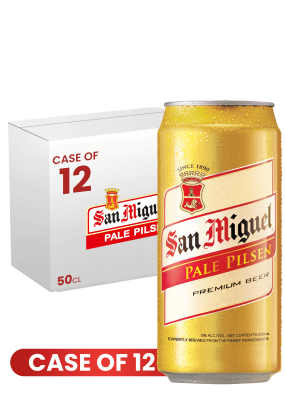 San Miguel Pale Pilsen Can 50 CL X 12 Case